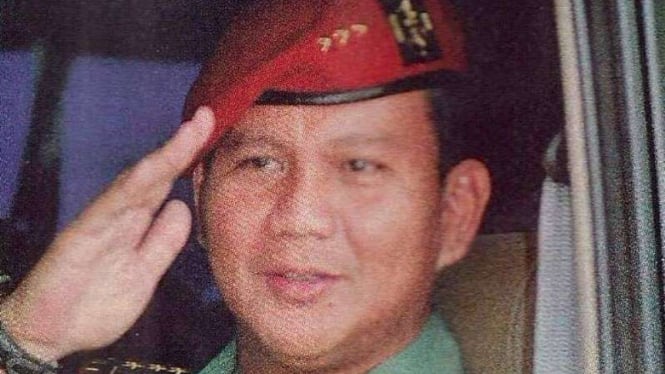 VIVA Militer: Prabowo Subianto Djojohadikusumo saat berpangkat Letnan Kolonel