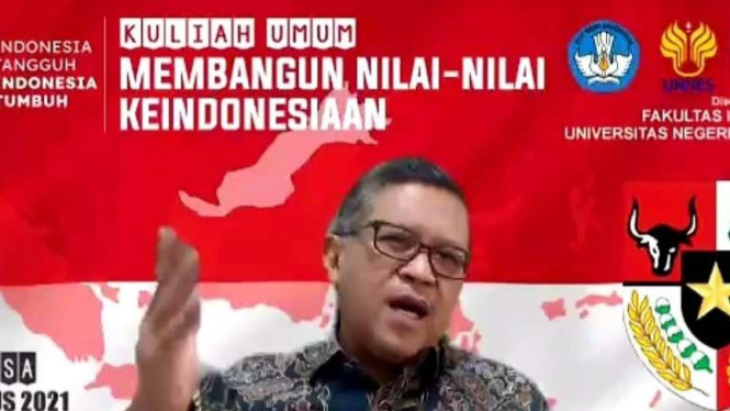 Hasto Kristiyanto di kuliah umum di Universitas Negeri Semarang