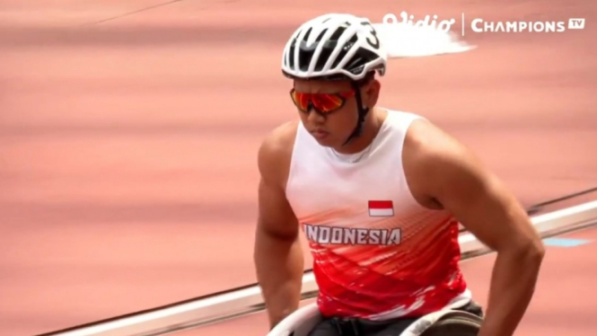Atlet para-atletik Indonesia, Jaenal Aripin. 