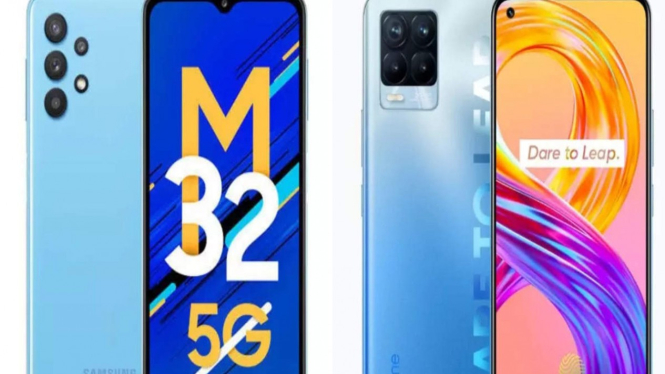 Samsung Galaxy M32 5G vs Realme 8 Pro.