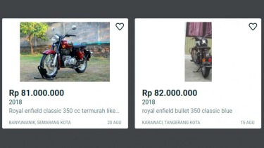 motor royal enfield bekas