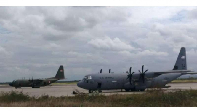 VIVA Militer: Pesawat militer AS tiba di Bandara Lombok, NTB