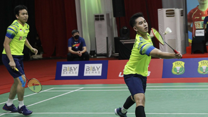 Pasangan ganda putra, Hendra Setiawan/Moh. Reza Pahlevi Isfahani