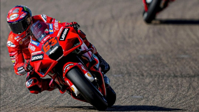Pembalap Ducati, Francesco Bagnaia. 