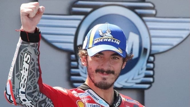 Pembalap Ducati, Francesco Bagnaia. 