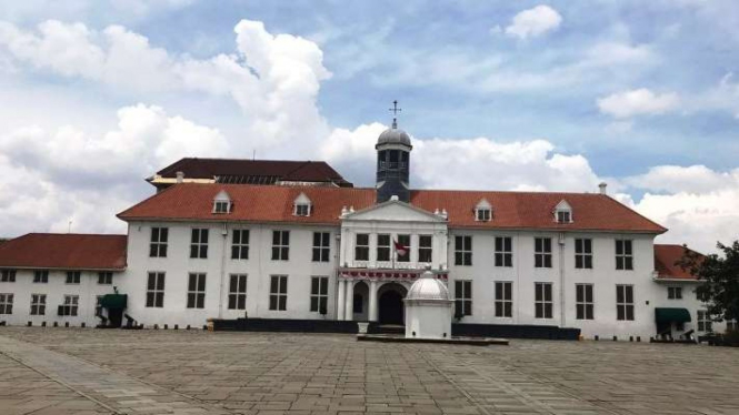 Suasana Kota Tua, Taman Sari, Jakarta Barat saat penerapan PPKM Level 3.