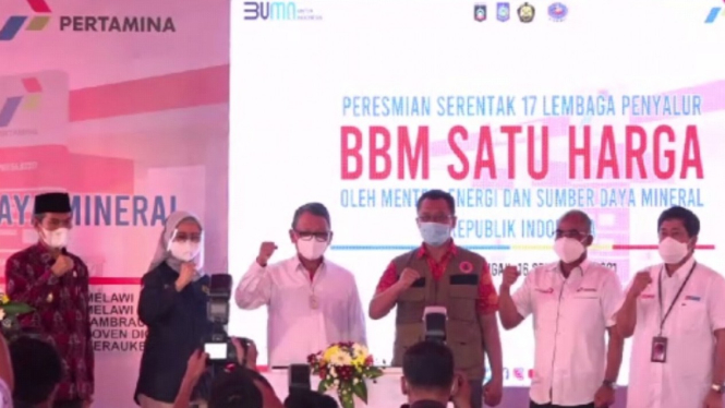 Menteri ESDM Arifin Tasrif resmikan 17 lembaga penyalur BBM.