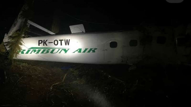 Pesawat Rimbun Air jatuh di Papua