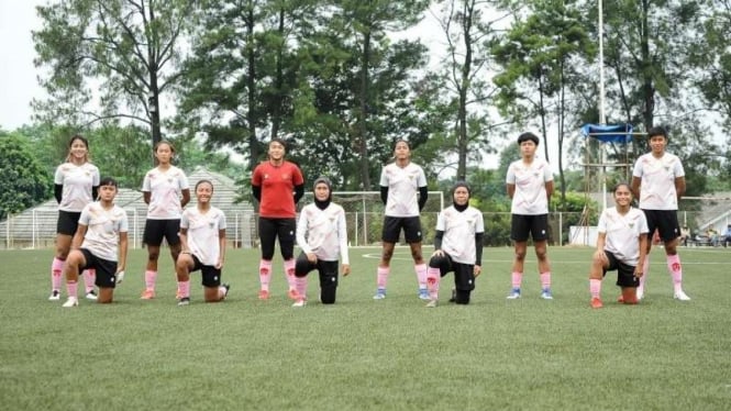 Pemain timnas putri Indonesia.