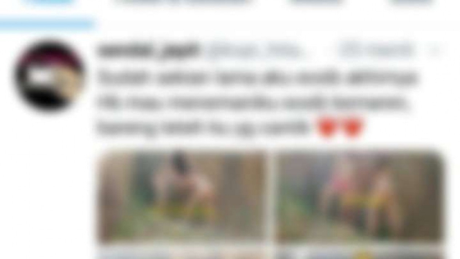 Tangkapan layar Twitter yang mengunggah foto-foto asusila diduga di Tangerang.