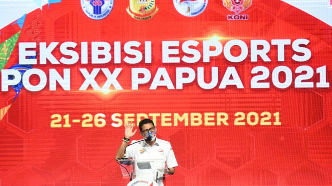 Menparekraf Sandiaga Uno buka eksibisi Esports di PON XX Papua