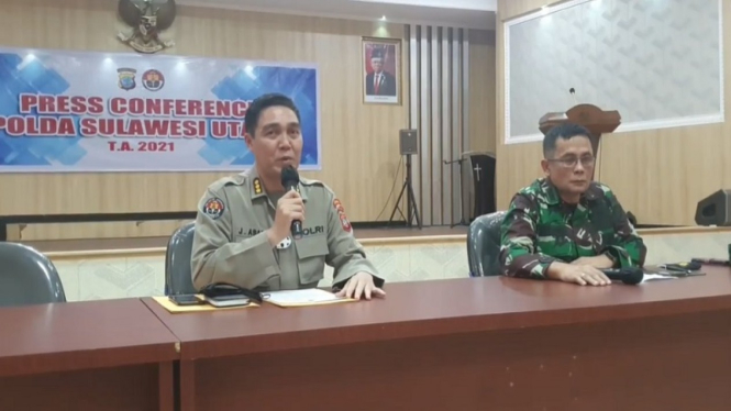 Kabid Humas Polda Sumut Kombes Pol Jules Abraham Abast bersama Kapendam Merdeka