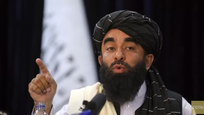 Juru bicara Taliban, Zabihullah Mujahid.