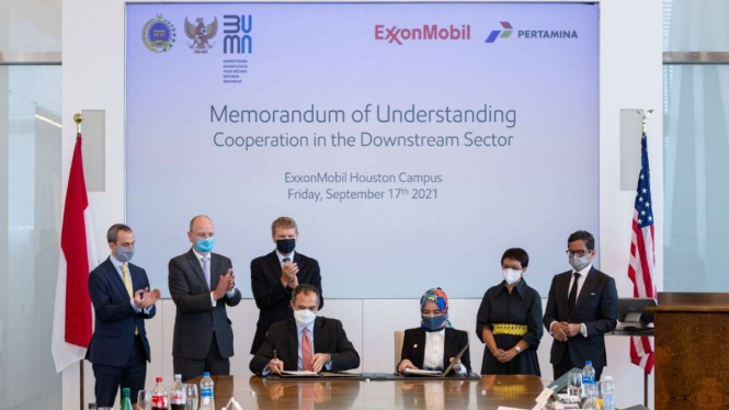 MoU antara Pertamina dan Exxonmobil.