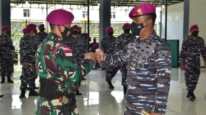 VIVA Militer: Mayjen TNI (Mar) Suhartono, sambut kontingen Latma Reconex 