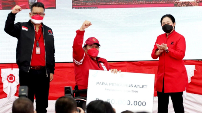 Puan Maharani dan Eriko Sotarduga Beri Penghargaan ke Atlet Paralimpiade Tokyo
