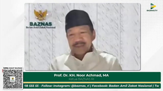 Ketua Badan Amil Zakat Nasional (Baznas), Prof Noor Achmad.