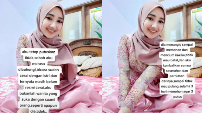 Viral Ustaz Ajak Nikah Ternyata Masih Beristri (TikTok/milkiyahamira)