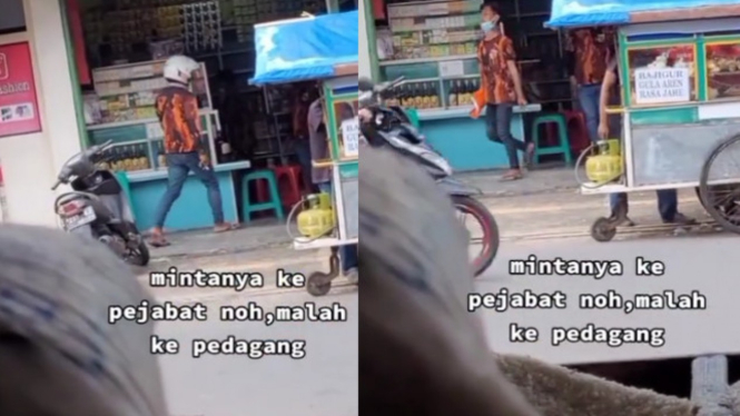 Viral Ormas Pemuda Minta Sumbangan ke Pedagang (Instagram/kamerapengawas.id)