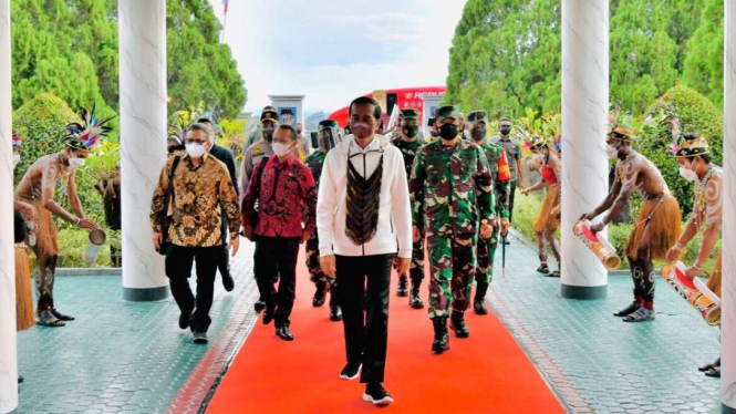 Presiden Jokowi Dalam Kunjungan Kerjanya ke Papua