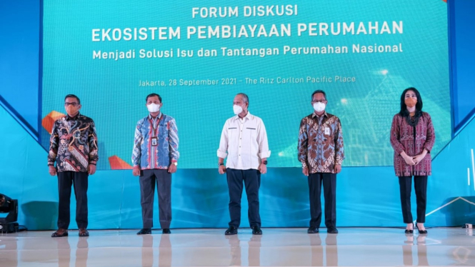 Forum diskusi bertema “Ekosistem Pembiayaan Perumahan Menjadi Solusi atas Isu dan Tantangan Perumahan Nasional”, Selasa (28/9) di Jakarta.