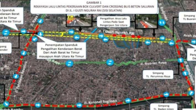 Rekayasa Lalu Lintas di Jalan I Gusti Ngurah Rai Jakarta Timur