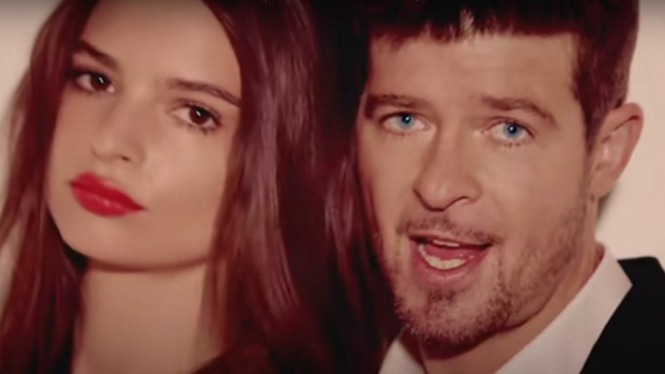 Emily Ratajkowski dan Robin Thicke.