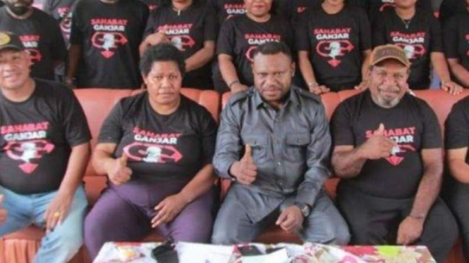 Ketua DPW Sahabat Ganjar Papua, Isak Caki Giabo.