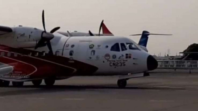 Uji Terbang CN235-220 FTB dengan bahan bakar BioAvtur.