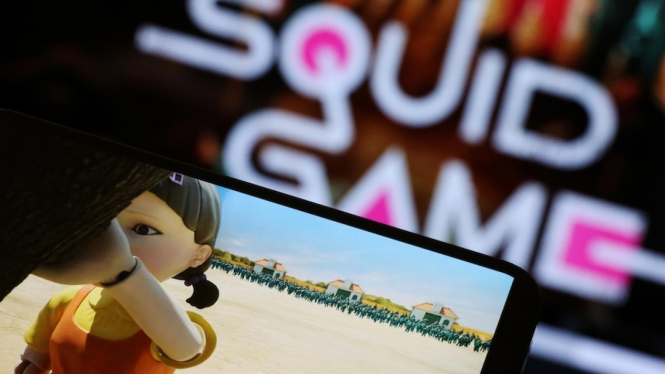 Squid Game memperkenalkan sejumlah aspek kebudayaan Korea kepada penonton dari negara lain. (Reuters:Â Kim Hong-Ji)