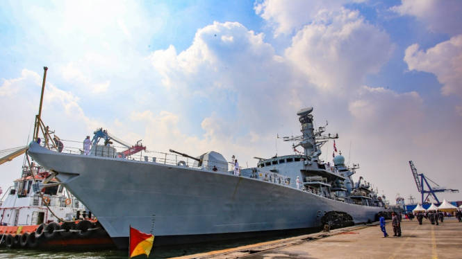 Kapal AL Inggris HMS Richmond Singgah di Jakarta