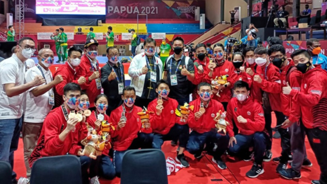 Tim Wushu DKI Jakarta di PON XX Papua