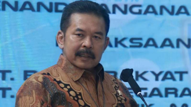 Jaksa Agung ST Burhanuddin dalam acara penandatanganan nota kesepahaman.