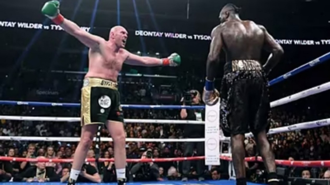 Pertarungan tinju antara Tyson Fury vs Deontay Wilder 
