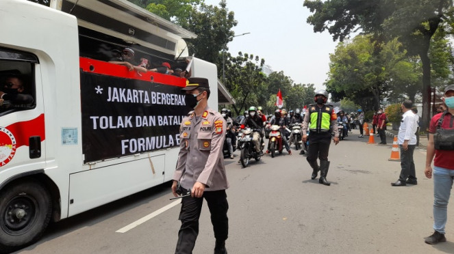 Demo tolak Formula E