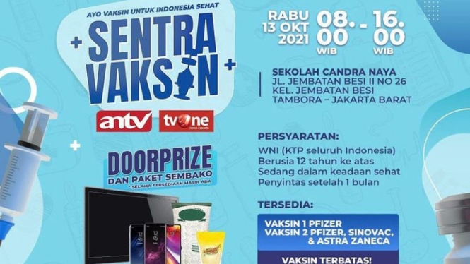 Sentra Vaksin ANTV tvOne.