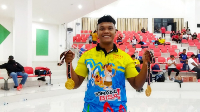 Willy Pratama menyumbang 2 medali emas Cabor Beladiri Sambo di PON Papua.