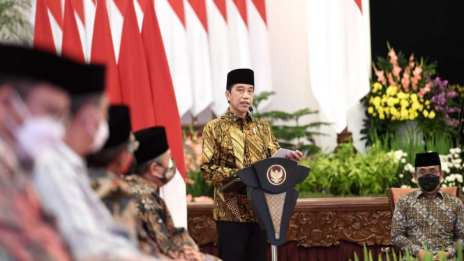 Presiden Jokowi di Istana Negara