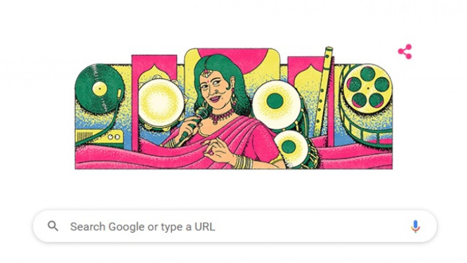 Ellya Khadam di Google Doodle.