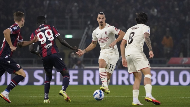 Penyerang AC Milan, Zlatan Ibrahimovic