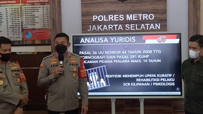 Kapolres Metro Jakarta Selatan Komisaris Besar Polisi Azis Andriansyah ungkap motif pelaku onani di jok motor.
