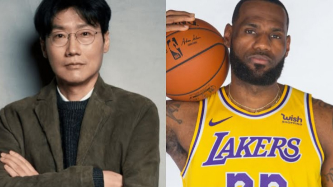 Sutradara Squid Game, Hwang Dong Hyuk dan pebasket LeBron James.