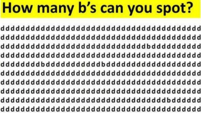 Temukan huruf B di gambar.
