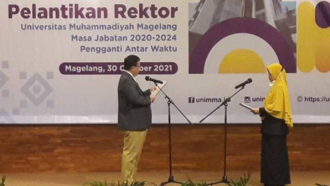 Rektor Universitas Muhammadiyah Magelang (Unimma) Dr. Lilik Andriyani, SE. M.Si
