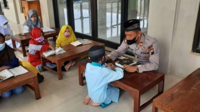 Kapolsek Wonogiri, Surono. Dirikan pesantren untuk anak yatim piatu dan dhuafa