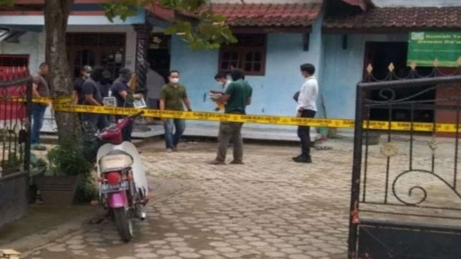Rumah terduga teroris di Pesawaran, Lampung.