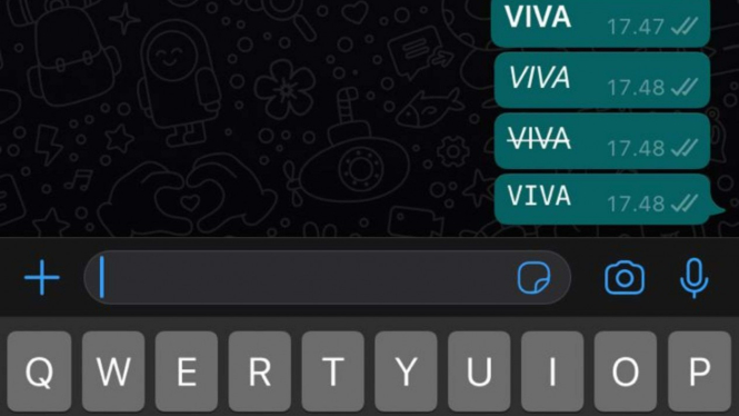 Jenis Font di WhatsApp