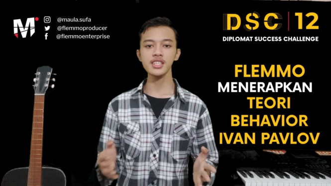 Alfath, Pendiri dan CEO Flemmo Enterprise Music. Bikin gebrakan vlog bisnis Diplomat Success Challenge DSC12, kini kebanjiran order. (youtube/FLEMMO)