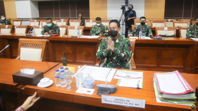 Jenderal Andika Perkasa Menjalani Fit and Proper Tes di DPR