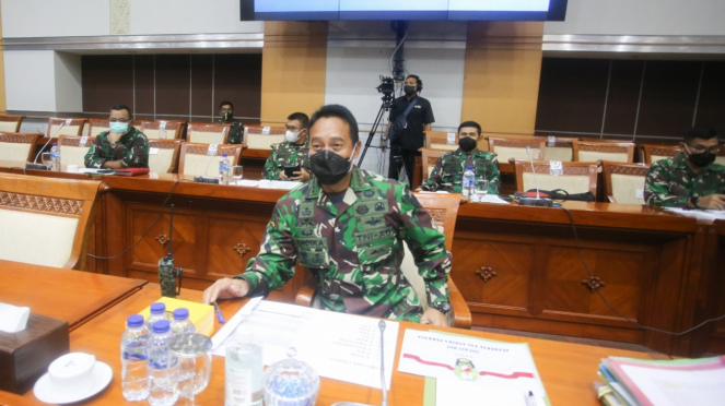 Jenderal Andika Perkasa Menjalani Fit and Proper Tes di DPR